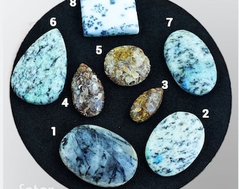 Individual Jasper Gemstones. 100% Natural + Untreated Cabochon. Loose Gemstones for Making Jewellery. Various Sizes and Shapes Available.