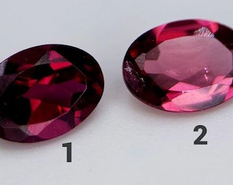 0.90 Carat Natural Grape Garnet. Oval Gemstones for Making Jewellery. SI. 7 x 5 x 3mm. Genuine Mined. Deep Purple. Sold Individually.