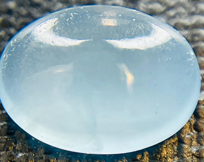 1.00 Carat Natural Baby Blue Aquamarine Cabochon 8.00 x 5.80 x 2.70 mm Loose Gemstone, Jewelry Making and Gifts. Genuine Earth Mined