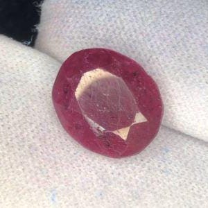 Ruby 12.05 Carat Oval Cut Natural Unheated Loose Gemstones. 14.2 x 11.8 x 6.8 mm. Birthstone Gift. Large Opaque Ruby. Genuine Mined.