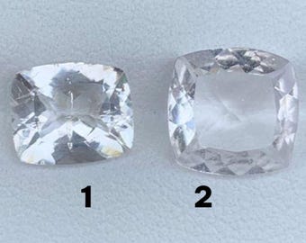 Natural Clear Morganite. Faceted Gemstone. Jewellery Supplies. SI. Genuine Earth Mined. Birthstone. Rings and Pendants. Sold Separately.