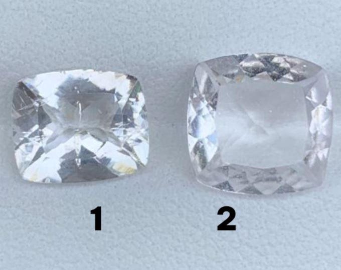 Natural Clear Morganite. Faceted Gemstone. Jewellery Supplies. SI. Genuine Earth Mined. Birthstone. Rings and Pendants. Sold Separately.