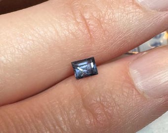 0.40 Carat Spinel Midnight Blue.  100% Natural. 4.5 x 3.5 x 2.7 mm. Loose Gemstone for Jewelry Making and Gifts. Earth Mined. SI