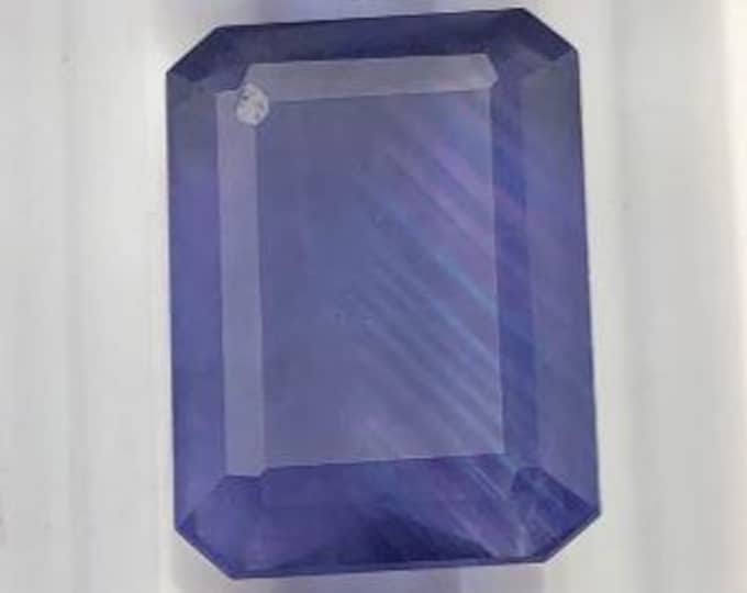 38.35 Carat Blue/Purple Fluorite. Large Loose Gemstone. Jewellery Supplies. Gifts. Genuine Mined. SI. 22.6 x 16.3 x 9.5 mm. Collector Stone.