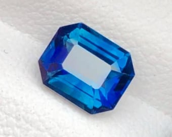 1.19 Carat AIG Certified Ink Blue Sapphire Unheated 6.18 x 5.06 x 3.65 mm Loose Gemstone for Jewelry Making and Gifts. Genuine Earth Mined.