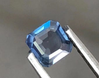 0.50 Carat Lovely Natural Blue Sapphire Square Cut VS 3.50 x 3.40 x 1.40 mm Loose Gemstone for Jewelry Making and Gifts. Genuine Mined.