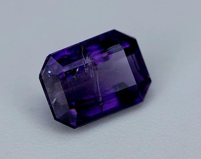 Rare Purple Scapolite 0.71 Carats. Genuine Earth Mined Natural. Dark Purple Gemstone. Loose Gemstones for Jewellery. SI. 7 x 5 x 3 mm