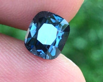 1.90 Carat Spinel Cobalt Blue. 100% Natural Unheated. 7.300 x 6.400 x 4.700 mm Loose Gemstone for Jewelry Making and Gifts. Earth Mined.