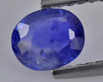 0.56 Carat Natural Blue Sapphire Oval Cut 5.900 x 4.800 x 2.100 mm Loose Gemstone for Jewelry Making and Gifts. Genuine Earth Mined.