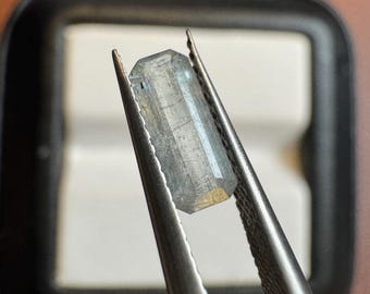 0.42 Carat Natural Tourmaline. Emerald Cut. 7.9 x 3.3 x 2.6 mm. Loose Gemstone for Jewelry Making and Gifts. Genuine Earth Mined