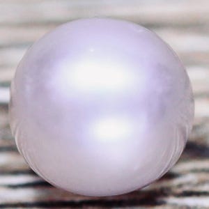 2.85 Carat 7.4 x 7.4 x 7.4 mm Natural AAAA Asian Fresh Water Cultured Pearl Grey Cream for Jewelry Making and Gifts. Not Drilled Untreated.