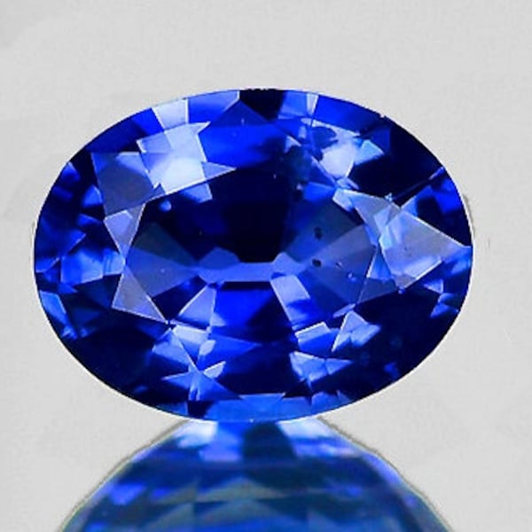 0.38 Carat Genuine Deep Royal Blue Sapphire. VS. Oval Cut 4.6 x 3.28 x 2.95 mm. Loose Gemstone for Jewelry Making and Gifts. Earth Mined.