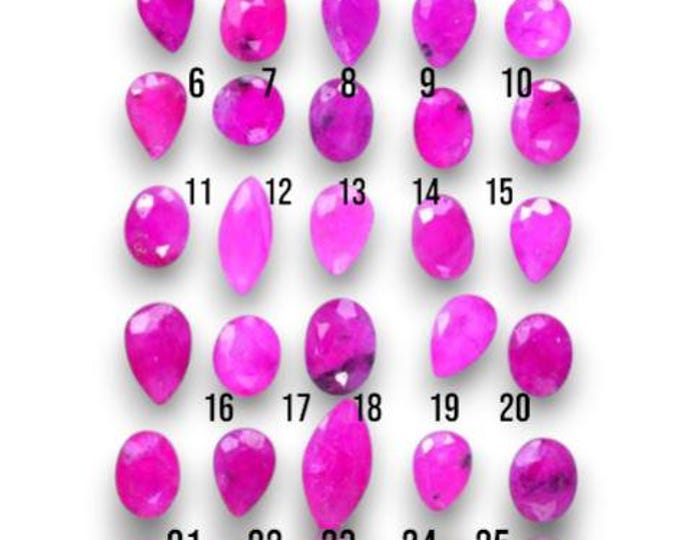 0.17 Carat Genuine Pink Ruby. Mozambique Ruby. SI. 3.7 x 3.0 x 2 mm. Gemstones for Jewelry Making and Gifts. Earth Mined. Heated.