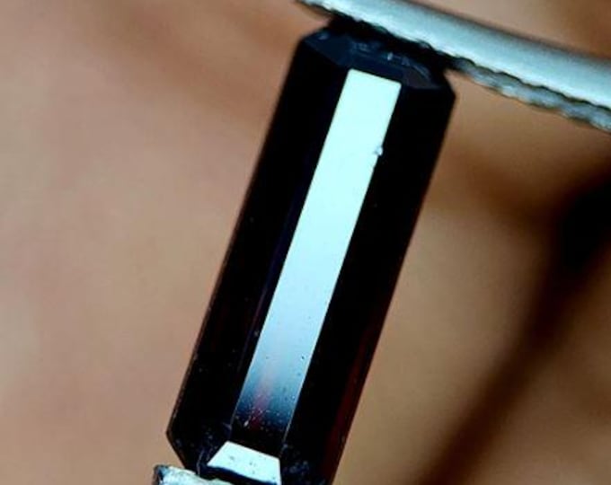 0.83 Carat Natural Rare Red Faceted Rutile Gemstone. 9 x 3 x 2 mm. No Treatment. Loose Gemstones for Jewellery. Earth Mined. VS