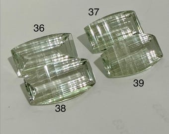 6.11 Carat Stunning Natural Green Prasiolite Fancy Precision Cut 11.14 x 11.14 x 10.02 mm Gemstone for Jewelry Makers and Gifts. Earth Mined