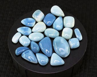 Blue Opal Cabochons. Genuine Mined. High Polished Gemstone. Untreated. Various Sizes. Natural Gemstones for Jewellery.