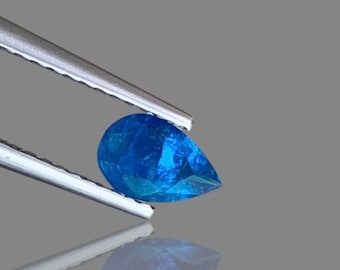 0.35 Ct Lovely Hauyne/Hauynite Rare Faceted Deep Blue Pear 6.40 x 4.10 x 2.10 mm Gemstone for Jewelry Making and Supplies. Earth Mined