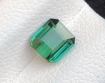 0.85 Carat Natural Tourmaline. Faceted Emerald Cut. Loose Gemstones for Jewelry. VS. Natural Untreated. 5 x 5 x 3 mm. Birthstone Gifts.