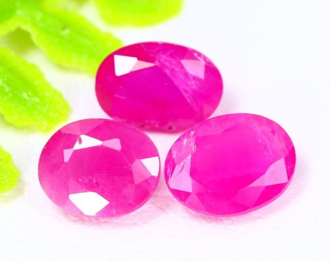 Mozambique Ruby Natural Pink Ruby. Faceted Oval Loose Gemstone. Ring and Jewelry Making. Genuine Mined. Individual Gemstone. 0.53 Carats