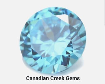 2 Piece: Sky Blue Topaz. Round. 2.7 x 1.6mm. Loose Gemstones for Jewelry Making. Not Lab Created.  Earth Mined. VS. Sold in Pairs.