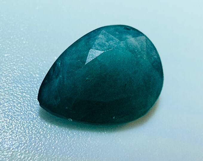 0.90 Carat Rare Grandidierite 100% Natural Mined Gemstone for Jewelry Making and Collecting. Teal Blue. Genuine Mined. 8.0 x 6.0 x 3.0 mm