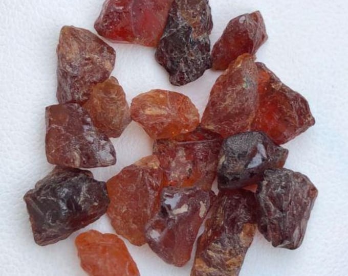 46.50 Carats Natural Deep Spessartite Orange Garnet Rough. Jewelry Making and Gifts. Genuinely Earth Mined. Untreated.