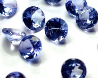 Peri-Winkle Tanzanite 3.5mm Round Natural Loose Gemstones from Tanzania. VS Quality. 0.11 Carat. Genuine Mined. Jewellery Supply (Sold Ind.)