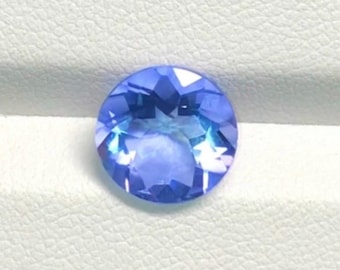3.96 Cts Brilliant Natural Cornflower Blue Fluorite Round VVS 9.90 x 9.90 x 6.00 mm Loose Gemstone for Jewelry Making and Gifts. Earth Mined