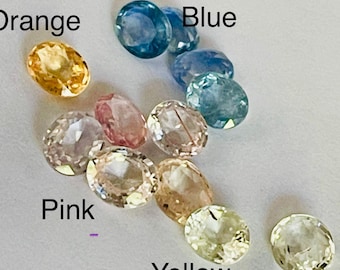 Fancy Colour Natural Sapphire Oval Sold by Colour 4.10 x 3.20 x 1.50 mm Approx. Loose Gemstone for Jewelry Makers and Gifts. Earth Mined.