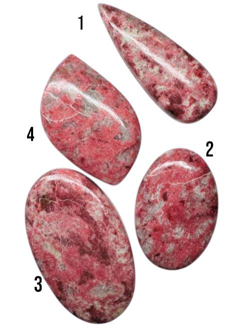 Individual Thulite Zoisite 100% Genuine Mined Cabochon. Loose 
