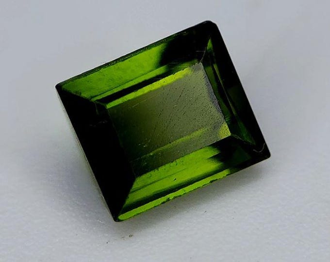 1.14 Carat Natural Tourmaline. Faceted Rectangle Cut. Loose Gemstones for Jewelry. VS. Natural Untreated. 6 x 5 x 4 mm. Birthstone Gifts.