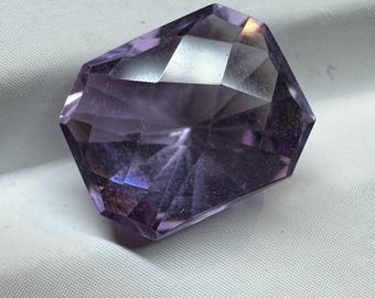 5.90 Ct Natural Amethyst Fancy Checkered Cut. Top Quality. Loose Gemstones for Making Jewellery. Genuine Mined. Flashy Purple. Untreated.