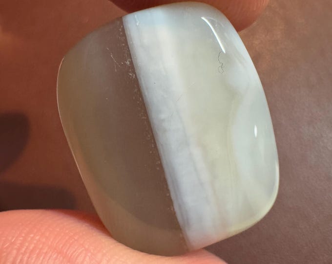 Agate 34.60 Ct. Square Cut Cabochon Natural Untreated. Unheated for Jewelry Making and Gifts. Earth Mined. 23.5 x 18.4 x 7.6 mm