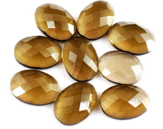 19.25 Carats Natural Smokey Quartz. Oval Checkered Cut. Brazil. Faceted Gemstone. Loose Gemstone. Birthstone Pendant. Heated. Earth Mined.