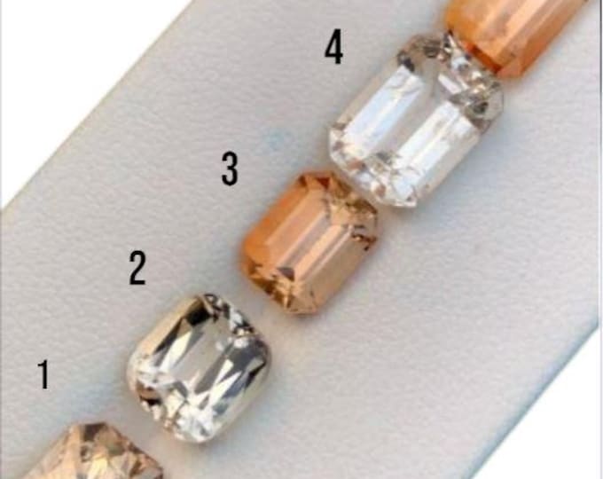 Authentic Gold Topaz. Earth Mined. Loose Gemstones. Faceted Emerald Cut. VS. Various Size. Birthstone. Jewellery Supplies. Gifts.