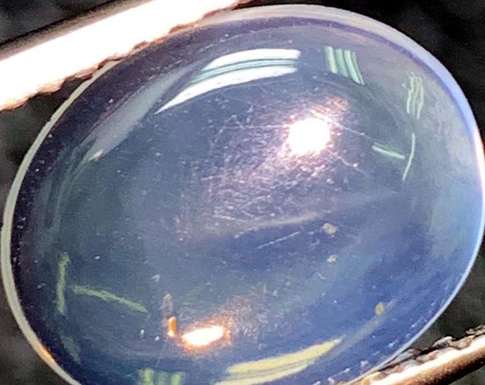 1.74 Carat Natural Welo White Rainbow Opal Cabochon 11.0 x 8.90 x 2.30 mm Loose Gemstone for Jewelry Making and Gifts. Genuine Earth Mined