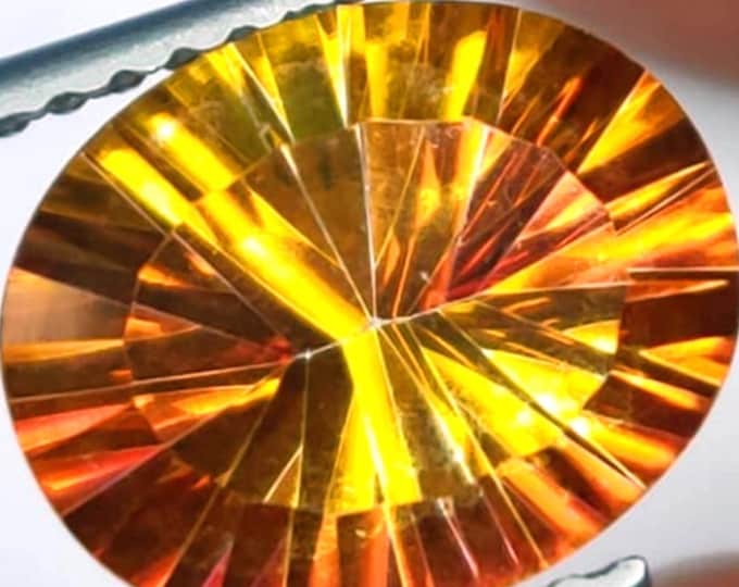 2.46 Carat Natural Mystic Topaz Cushion 8.100 x 8.100 x 4.900mm Loose Gemstone for Jewelry Making, Jewelry Supplies and Gifts. Earth Mined.