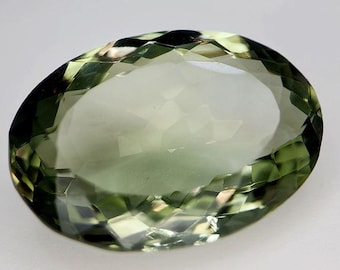 15.82 Carat Green Prasiolite Amethyst Natural Gemstones. Green Amethyst Loose Gemstone. Master Cut. Green Quartz.