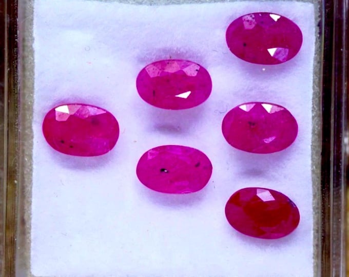 Natural Pink Red Mozambique Oval Ruby SI 5.600 x 4.000 x 2.800mm Approx Gemstones for Jewelry Making and Gifts. Sold Individually #2