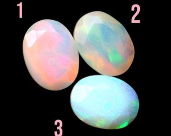 0.65 Carats Earth Mined Ethiopian Welo Opal Faceted. Untreated Genuine Opal. Perfect Birthstone for Making Jewellery. Oval Cut. 1 Piece