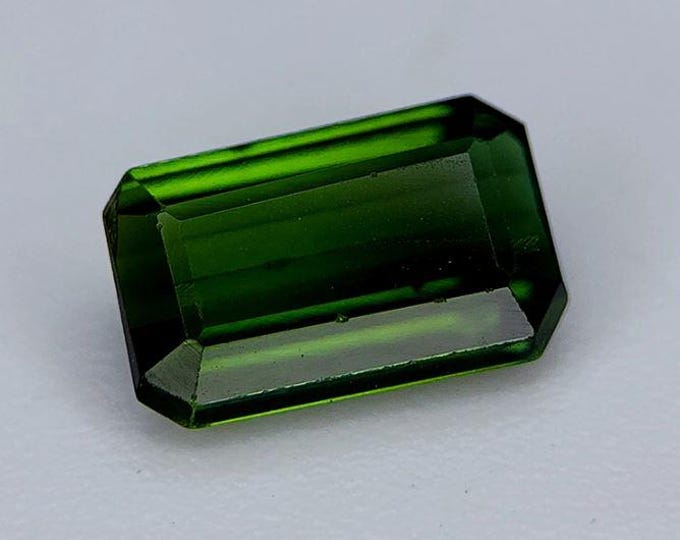 0.84 Carat Natural Tourmaline. Faceted Emerald Cut. Loose Gemstones for Jewelry. VS. Natural Untreated. 7 x 4 x 3 mm. Birthstone Gifts.
