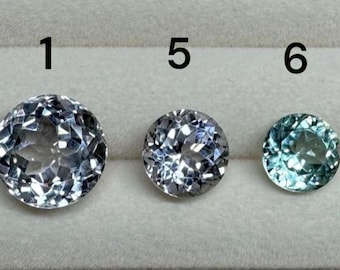 Earth Mined Kunzite/Spodumene. Faceted Round Loose Gemstones for Jewellery. VVS. Various Sizes. AAA Quality. Collector Piece.