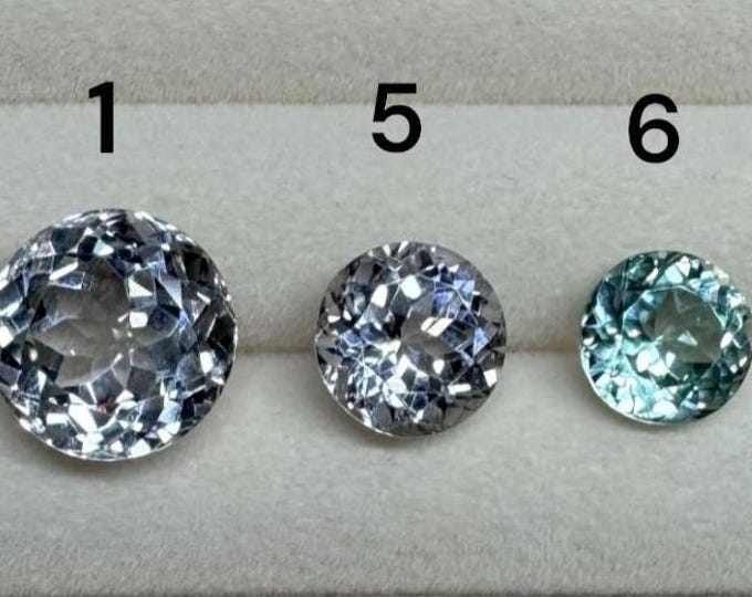 Earth Mined Kunzite/Spodumene. Faceted Round Loose Gemstones for Jewellery. VVS. Various Sizes. AAA Quality. Collector Piece.