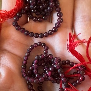 Perline Rotonde Sfuse In Vetro Rosso Granato Da 10 Mm, Perline Di - Foto 2