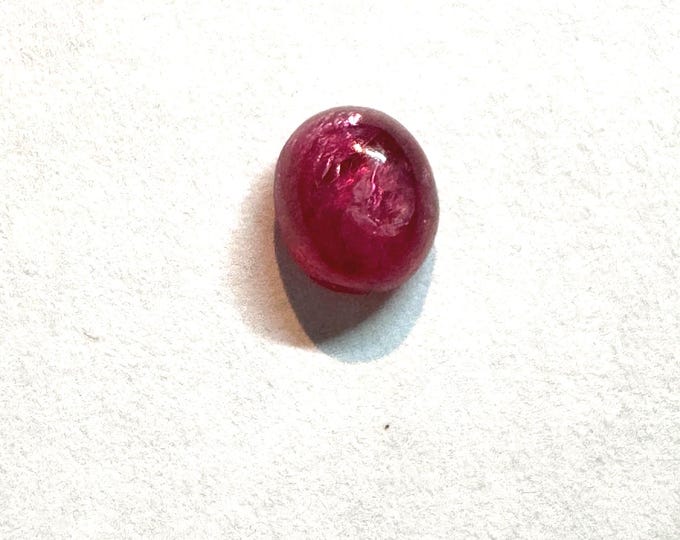 0.60 Carat Ruby Cabochon. Loose Gemstones. Oval. Pink/Red Colouration. Loose Gemstones for Jewellery. Genuine Earth Mined. Gifts. Uneven.
