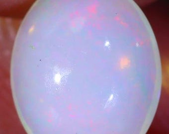 Genuine Mined 0.86 Carat Natural Ethiopian Welo Opal Cabochon. 9 x 7 mm. Untreated Opal. Oval. Loose Gemstone. Birthstone.