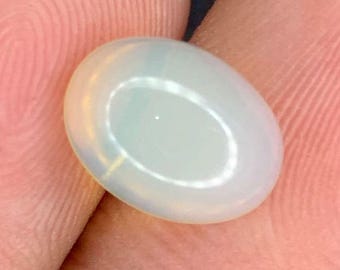 1.55 Carat "Potch" Welo Opal. 10 x 8 x 4. Untreated. Gemstone Beads. Cabochon. Birthstone Gift. Natural Gemstones. Oval Cab. No Flash.