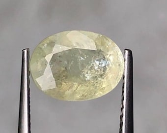 1.975 Carat Copper Bearing Frost Tourmaline Oval Cut Untreated 9.600 x 7.100 x 4.200 mm Mozambique Loose Gemstones for Jewelry. Earth Mined.