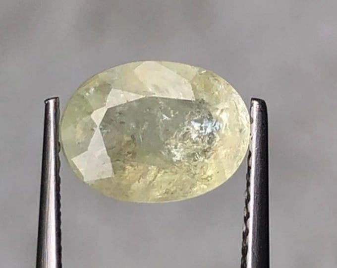 1.975 Carat Copper Bearing Frost Tourmaline Oval Cut Untreated 9.600 x 7.100 x 4.200 mm Mozambique Loose Gemstones for Jewelry. Earth Mined.