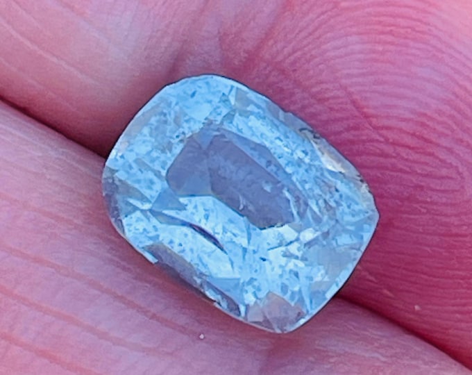Discounted - 3.30 Carat Natural Santa Maria Aquamarine 10.50 x 8.10 x 6.00 mm Loose Gemstone, Jewelry Making and Gifts. Genuine Earth Mined